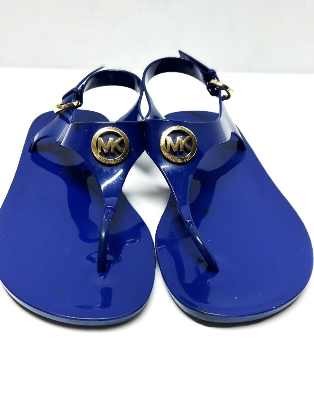 Michael Kors blue thong sandal size 8